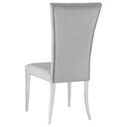 Kerwin Rectangular Dining Table Set Grey and Chrome