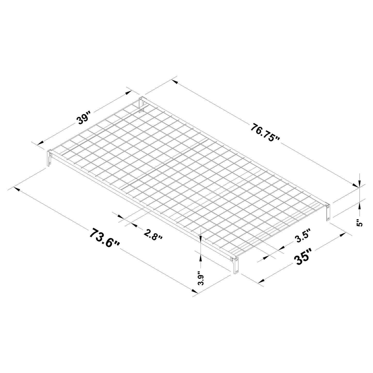 Pippa Metal Link Spring Black