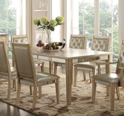 Mesa de comedor antigua blanca Voeville