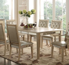 Mesa de comedor antigua blanca Voeville