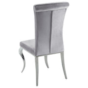 Carone 5-piece 81-inch Rectangular White Glass Dining Set