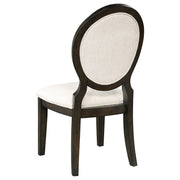 Juego de mesa de comedor redonda de madera Twyla de 60 pulgadas en color cacao oscuro
