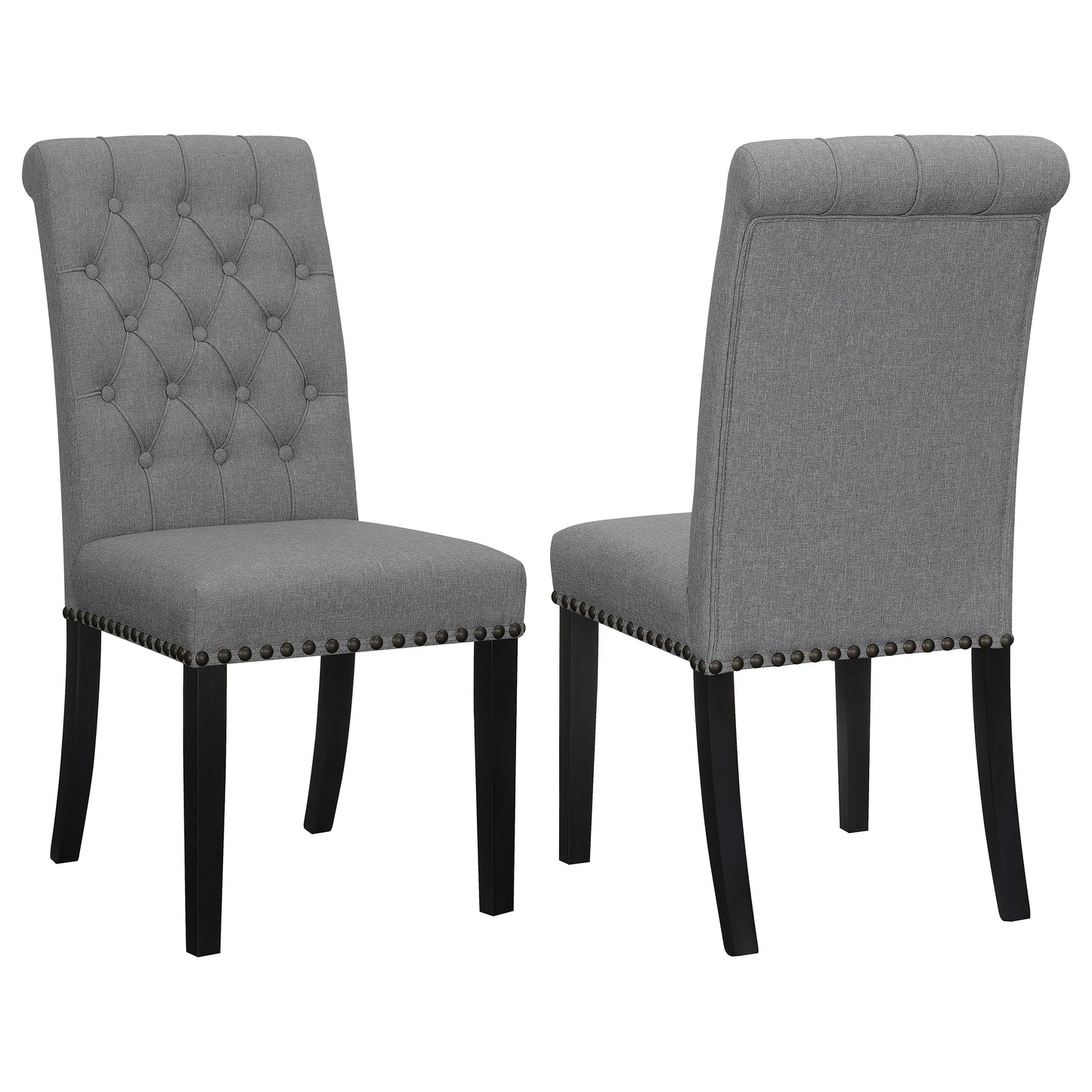 Alana Fabric Upholstered Dining Side Chair (Set of 2)