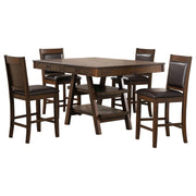 Juego de mesa de comedor rectangular Dewey en nogal