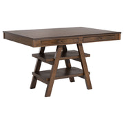 Juego de mesa de comedor rectangular Dewey en nogal