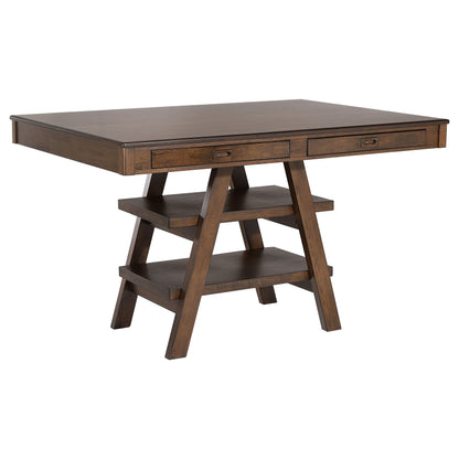 Dewey Rectangular Dining Table Set Walnut