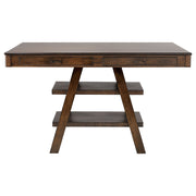 Juego de mesa de comedor rectangular Dewey en nogal