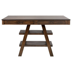 Juego de mesa de comedor rectangular Dewey en nogal