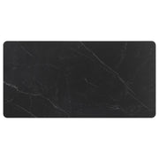 Smith Rectangular Ceramic Top Dining Table Set Black