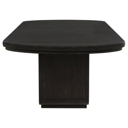 Leandro 78-inch Extension Dining Room Table Burnished Black