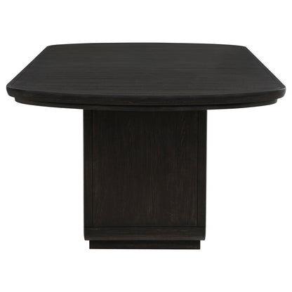 Leandro 78-inch Extension Dining Room Table Burnished Black