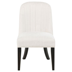 Leandro Upholstered Dining Side Chair Cream (Set of 2)