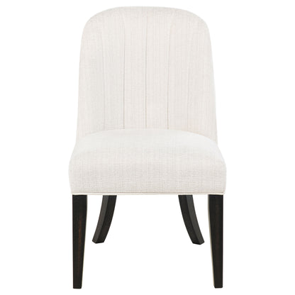 Leandro Upholstered Dining Side Chair Cream (Set of 2)
