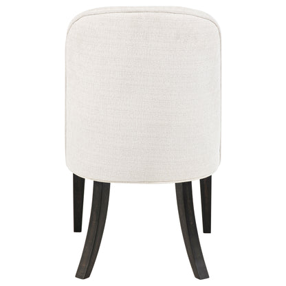 Leandro Upholstered Dining Side Chair Cream (Set of 2)