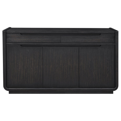 Leandro 2-drawer Dining Sideboard Server Burnished Black