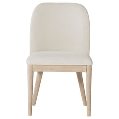 Solano Upholstered Dining Side Chair Beige (Set of 2)