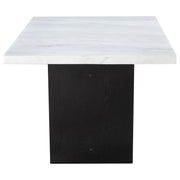 Sherry 5-piece Rectangular Marble Top Dining Table Set