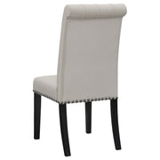 Juego de mesa de comedor rectangular con tapa de mármol Sherry marrón