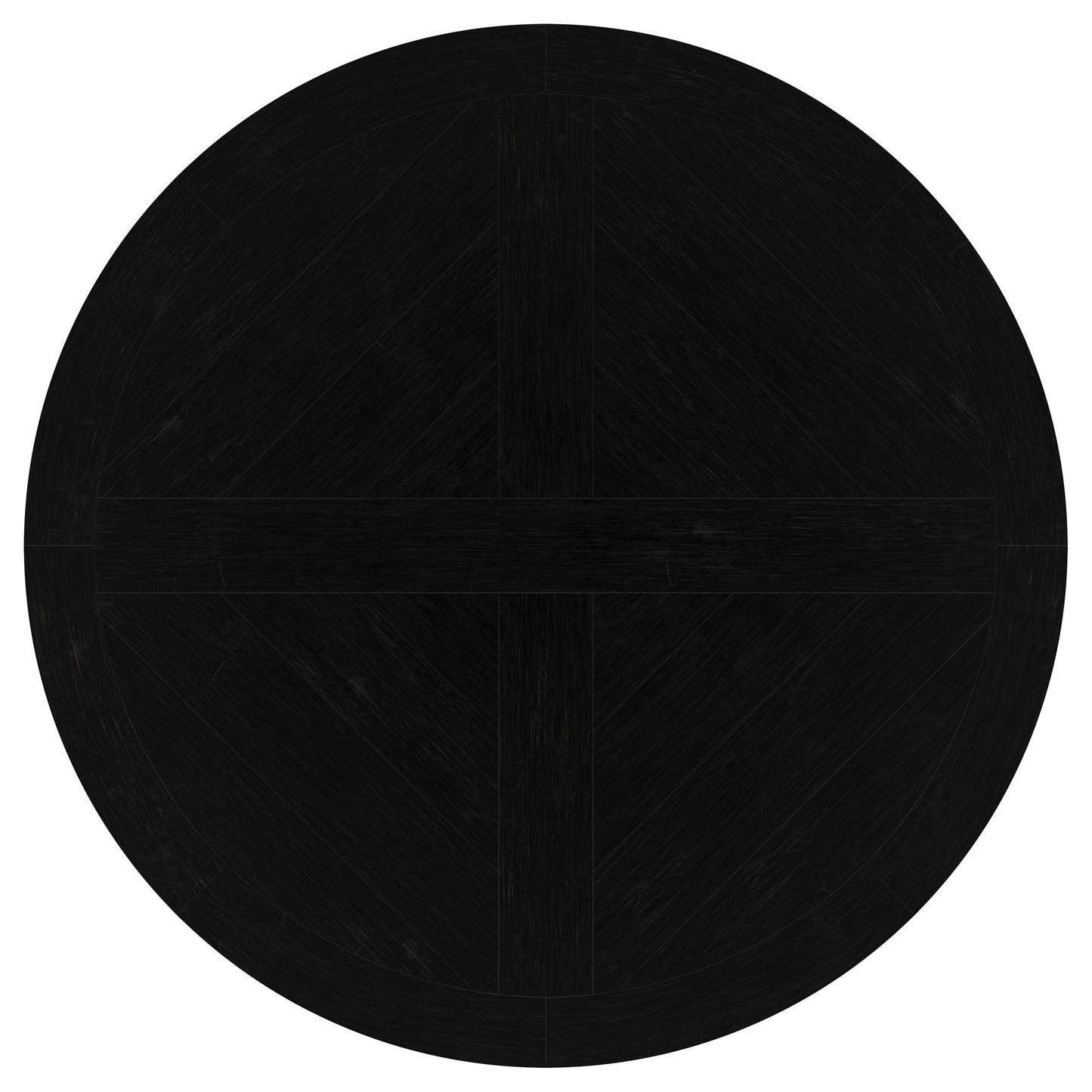 Mesa de comedor redonda Florence de 60 pulgadas con base de pedestal, color negro