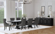 Juego de mesa de comedor extensible Florence de 126 pulgadas en color beige