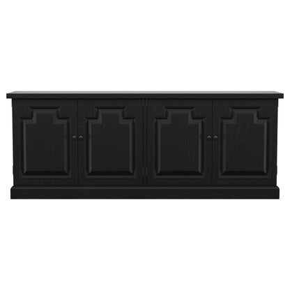 Florence 4-door Dining Sideboard Buffet Cabinet Rustic Honey