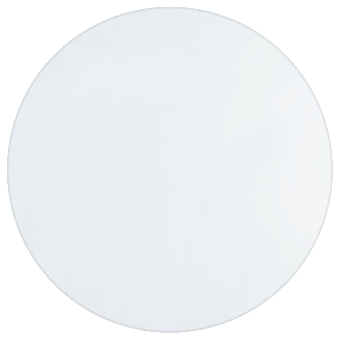 Quinn 5-piece Round Glass Top Mirrored Dining Set