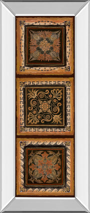 Mirrored Frame Folk Art Panel II By Tava Studios