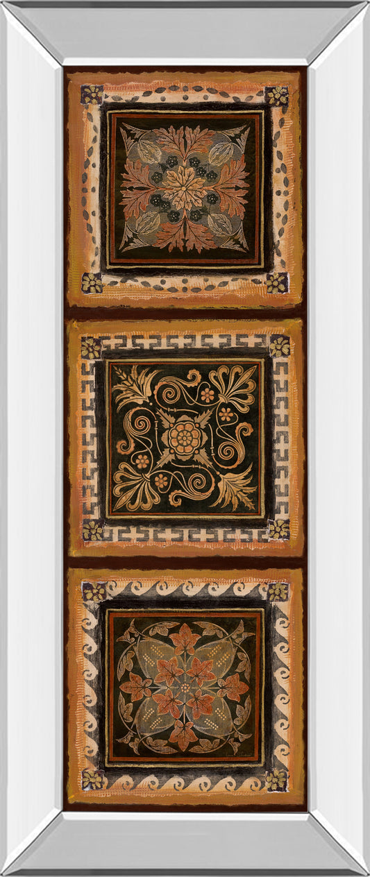 Mirrored Frame Folk Art Panel II By Tava Studios