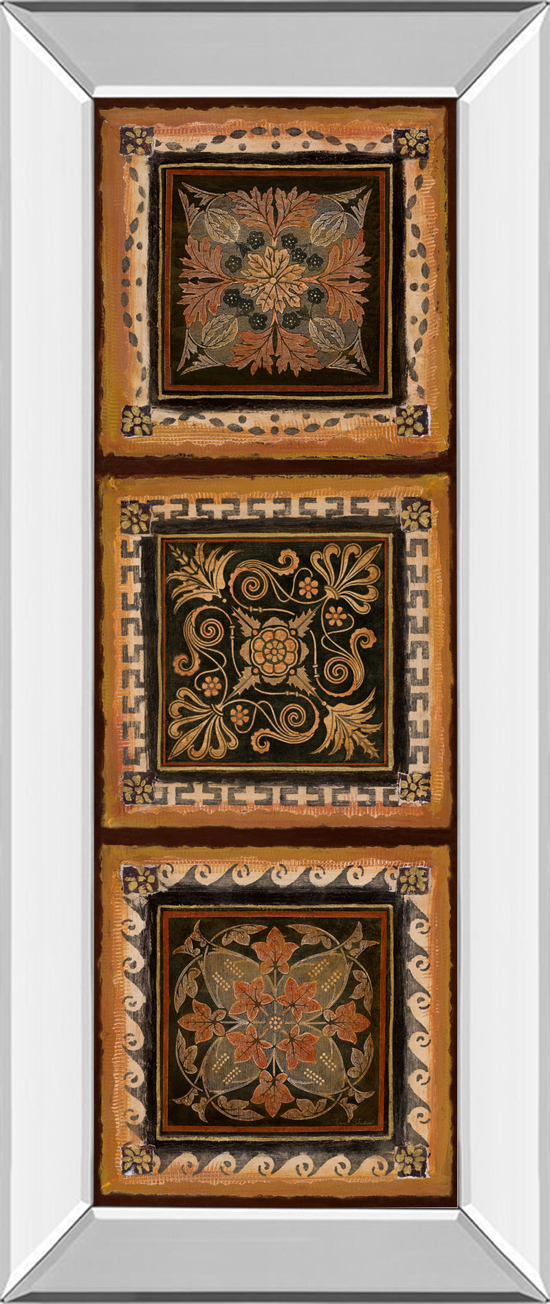 Mirrored Frame Folk Art Panel II By Tava Studios