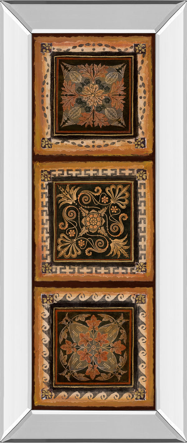 Mirrored Frame Folk Art Panel II By Tava Studios