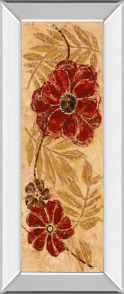 Mirrored Frame Touch Of Honey I By Maria Donovan