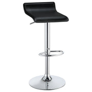 Taburete de bar ajustable tapizado Bidwell negro (juego de 2)