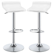 Taburete de bar ajustable tapizado Bidwell negro (juego de 2)