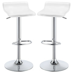 Taburete de bar ajustable tapizado Bidwell negro (juego de 2)