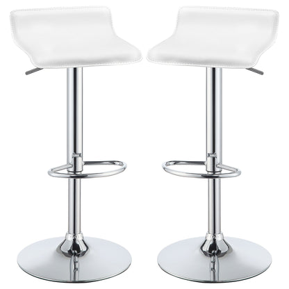 Taburete de bar ajustable tapizado Bidwell negro (juego de 2)