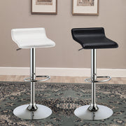 Taburete de bar ajustable tapizado Bidwell negro (juego de 2)