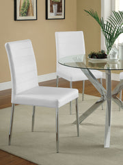 Maston Upholstered Dining Side Chair in White