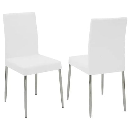 Maston Upholstered Dining Side Chair in White