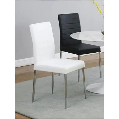 Maston Upholstered Dining Side Chair in White