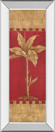 Mirrored Frame Palm Pizzazz I By Angela Ferrante