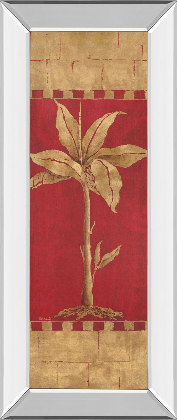 Mirrored Frame Palm Pizzazz I By Angela Ferrante