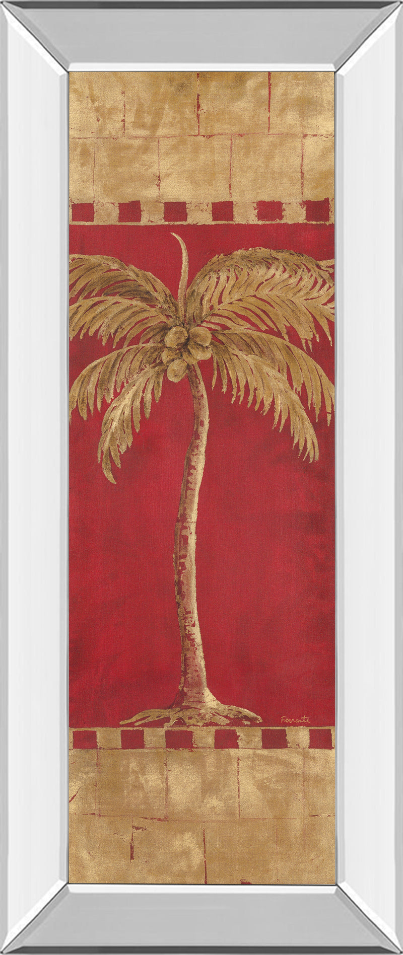 Mirrored Frame Palm Pizzazz II By Angela Ferrante