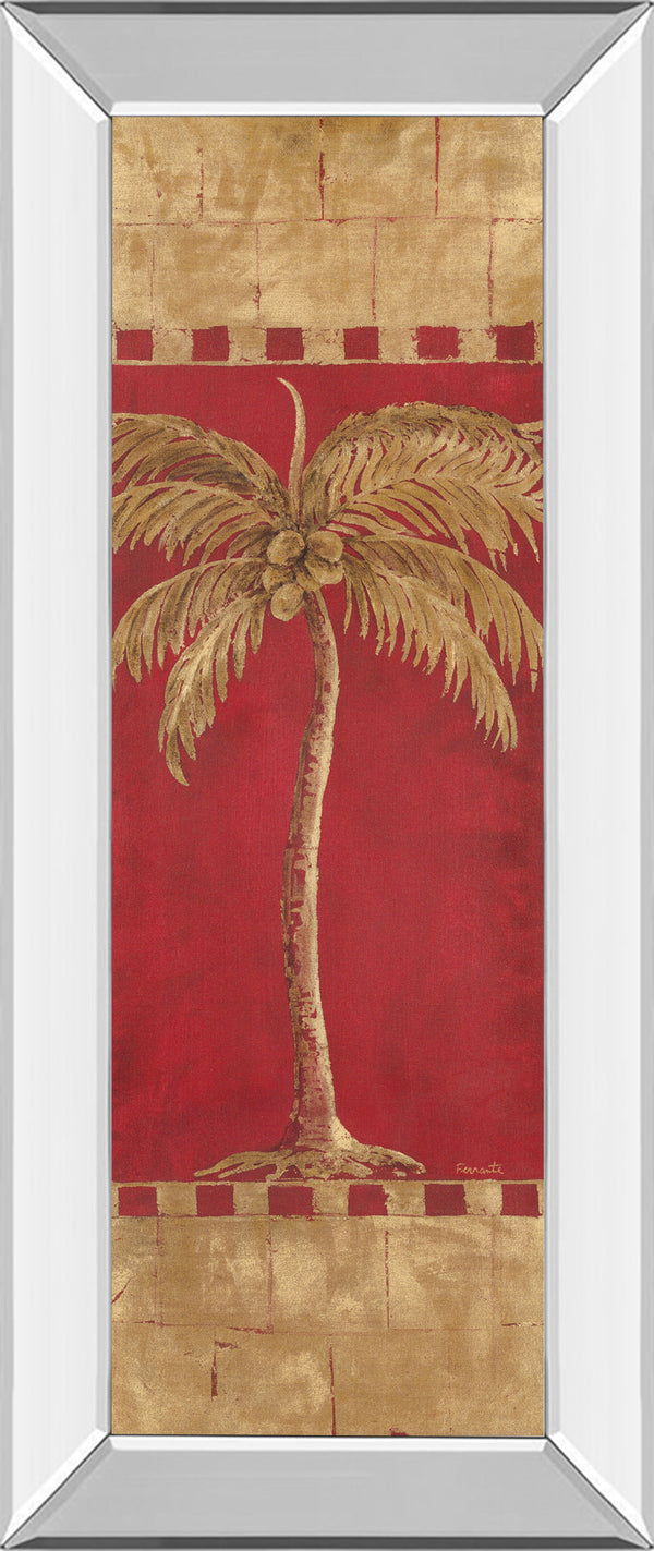 Mirrored Frame Palm Pizzazz II By Angela Ferrante