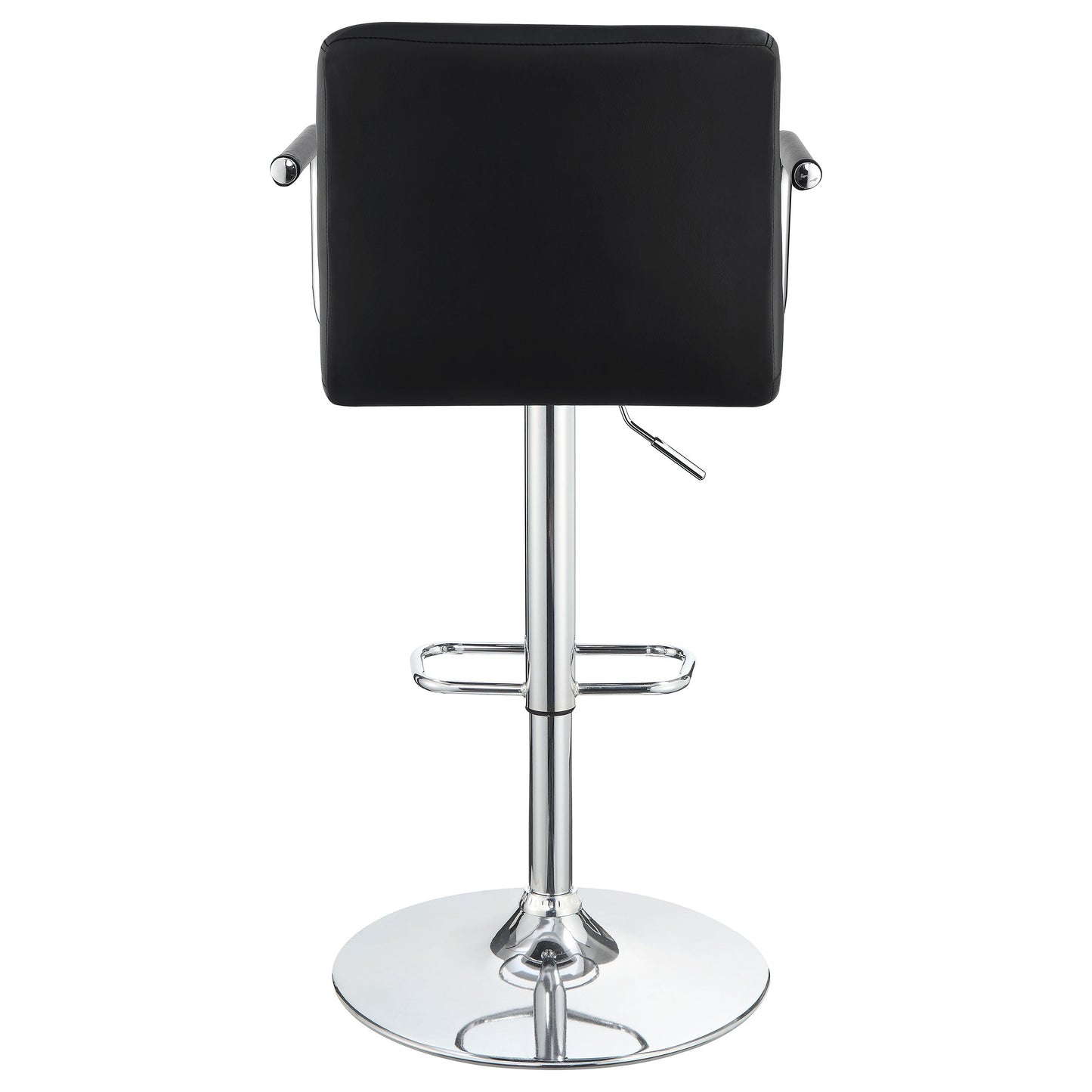 Palomar Adjustable Height Bar Stool Black / White and Chrome