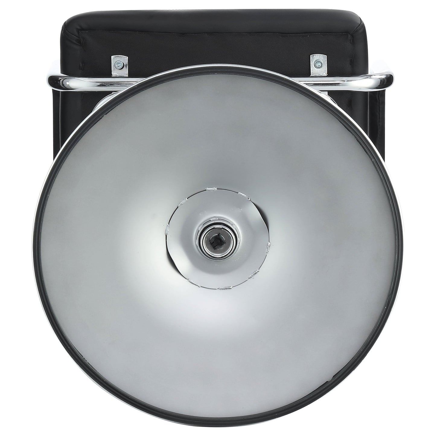 Palomar Adjustable Height Bar Stool Black / White and Chrome