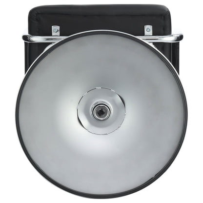 Palomar Adjustable Height Bar Stool Black / White and Chrome