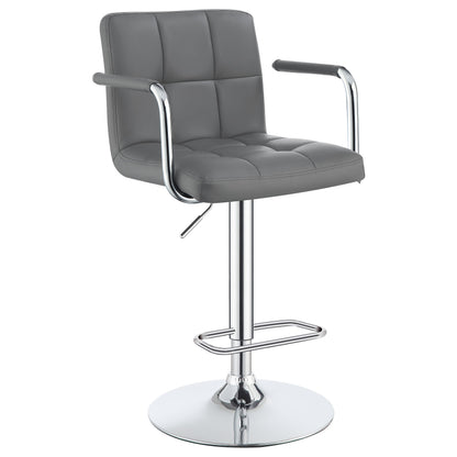 Palomar Adjustable Height Bar Stool Black / White and Chrome