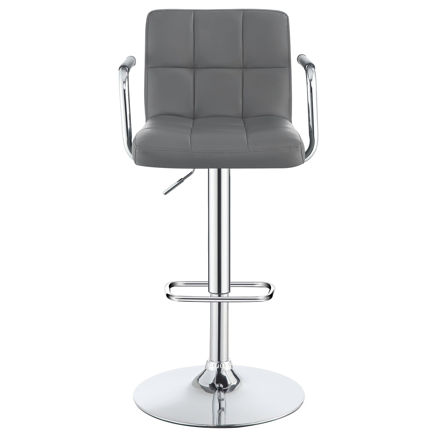 Palomar Adjustable Height Bar Stool Black / White and Chrome