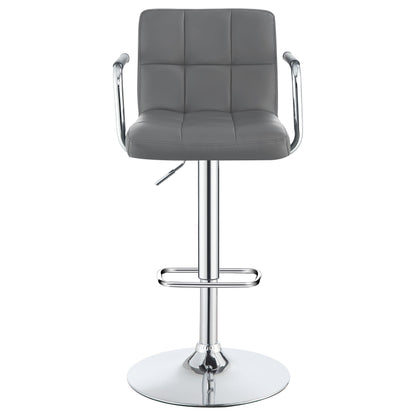 Palomar Adjustable Height Bar Stool Black / White and Chrome