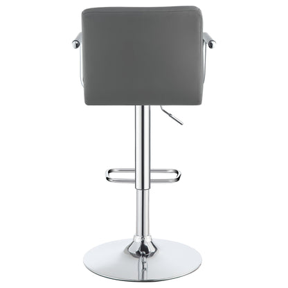 Palomar Adjustable Height Bar Stool Black / White and Chrome